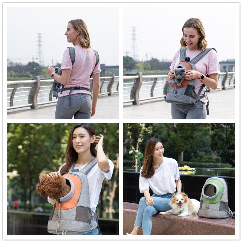 Portable Breathable Dog Cat Backpack - Waive Savy Pets