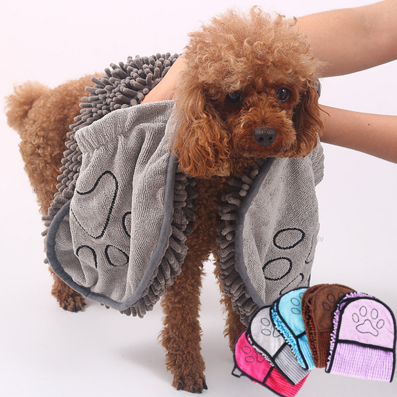 Super Absorbent Dog Bathrobe Microfiber Bath Towels - Waive Savy Pets