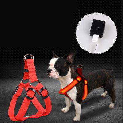 Pet LED Luminous Chest Strap Leash - Waive Savy Pets