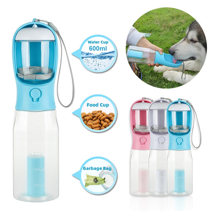 3 In 1 Leak-proof Multifunctional Dog Water Bottle - Waive Savy Pets