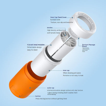 Pet Semi-automatic Foot Washing Cup - Waive Savy Pets