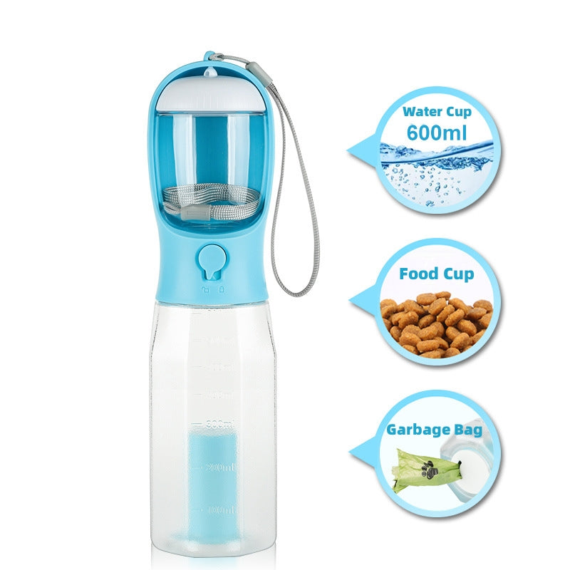 3 In 1 Leak-proof Multifunctional Dog Water Bottle - Waive Savy Pets