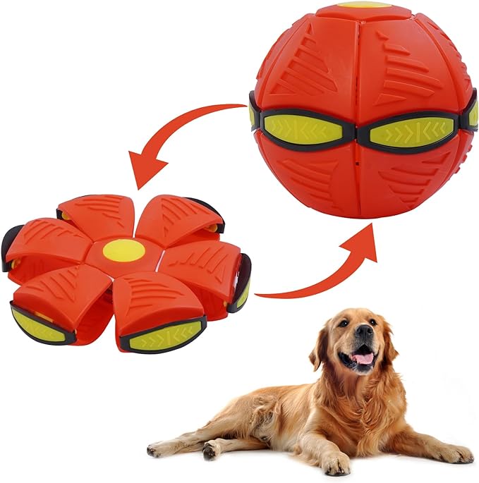 Pet Flying Saucer Ball Interactive Toys - Waive Savy Pets